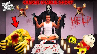 Franklin & Shinchan Plays Charlie Charlie Ghost Game Challenge At Night ! (GTA 5 Mods)
