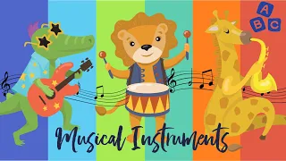ABC Musical Instruments for kids | Instruments A-Z | Names and SOUNDS