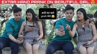 Extra Hand On Shoulder Prank 🤣 In India 🔥 With Twist 🤣 || Op Reactions 🤣 || DEEPANSHU MANNI ||