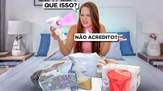 ABRINDO E AVALIANDO AS COMPRAS INÚTEIS DA MINHA MÃE!! ela me surpreendeu..