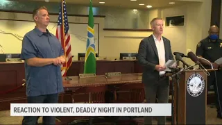 Reaction to violent night in downtown Portland