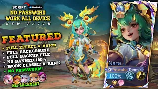 NEW!! Script Skin Nana Mistbenders No Password | Full Effect Voice - Mobile Legends