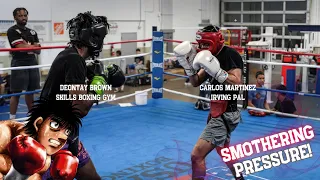 END IT! Amateur Boxer SWARMS Strong Opponent In Sparring!