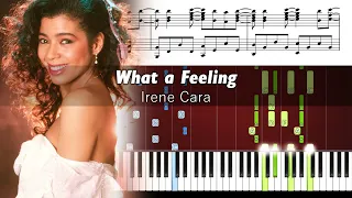 Irene Cara - Flashdance... What a Feeling - Piano Tutorial with Sheet Music