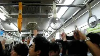 Métro de Tokyo, heure de pointe