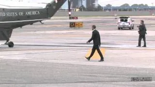 President OBAMA Arrival at JFK NY