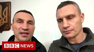 Ukraine’s Klitschko brothers say Russia’s war is against ‘whole civilian world’ - BBC News