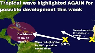 Tropical wave to develop while heading to the Caribbean? Possible FIONA? Second wave to watch