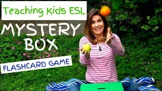 Teach Kids ESL - Mystery Box Flashcard Game // Kids English Theatre