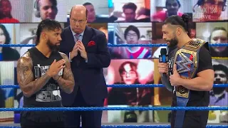 WWE Smackdown 11/27/20 Roman Reigns & Jey Uso Full Segment