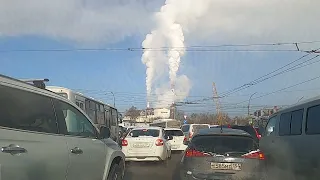 НОВОСИБИРСК / ЕДУ С ЛЕВОГО БЕРЕГА ЧЕРЕЗ ВЕСЬ ГОРОД