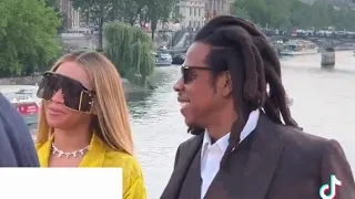 JAY-Z & BEYONCE AT LOUIS VUITTON, FASHION SHOW, PARIS, FRANCE 🇫🇷