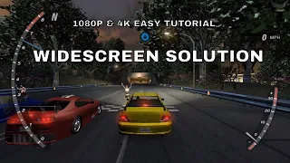 Need For Speed Underground 2 Widescreen HD 1080P & 4K Easy Tutorial "English 2022"