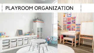 Playroom Makeover Organization Ideas + Clean with Me | Toy Storage Ideas 2021| Marlene Cardenas