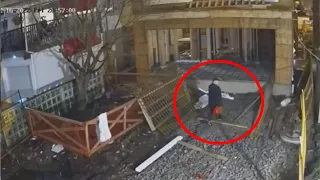 Man holding gas can runs from scene of Vancouver house fire | Surveillance video of fire released
