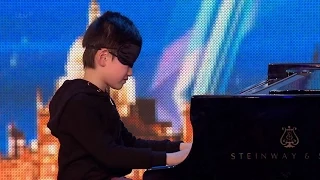 Britain's Got Talent 2015 S09E06 Leo Bailey-Yang 7 Year Old Blindfolded Piano Prodigy