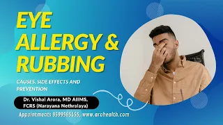 Allergic Eye Disease | Eye allergy treatment, causes and prevention | Eye Rubbing | Dr Vishal Arora