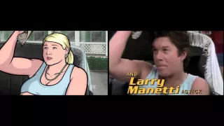 Archer Season 7 promo side by side with Magnum PI