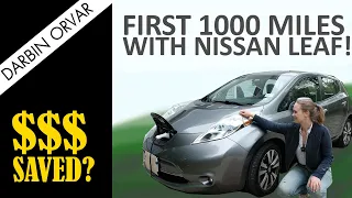 I Saved Hundreds of Dollars Switching to an EV (1 month) // Nissan Leaf