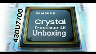 #samsung 2024 New Launch // Crystal UHD TV 43''DU7700 // Smart tv  // Unboxing & Look