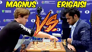Carlsen, Magnus (2887) Vs. Erigaisi, Arjun (2729) | 2023 FIDE World Blitz Championship