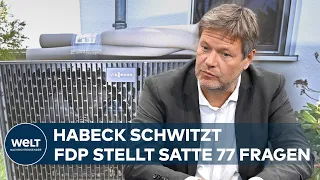 HEIZUNGSGESETZ-STREIT: Robert Habeck lädt zur Ampel-Konferenz ein - FDP stellt 77 Fragen