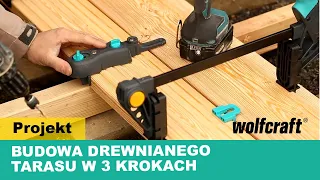 Projekt DIY - drewniany taras - instrukcja krok po kroku | wolfcraft