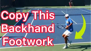 The Backhand Footwork That Helps You Rotate Your Hips (Tennis Footwork Explained)