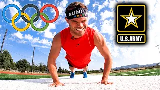 Olympic Runner Attempts US Army Fitness Test With ZERO Training