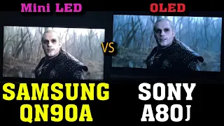 Samsung QN90A vs Sony A80J | Sony Oled vs Samsung Neo Qled 2022 | Samsung QN90A 2023 | A80J 4K OLED