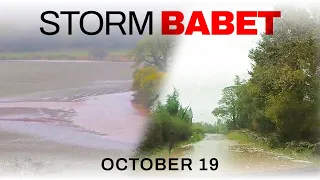 Flooding in Forfar and Brechin, Scotland - October 19, 2023 #StormBabet