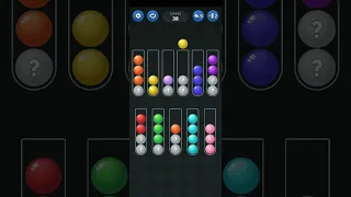 Ball Sort color puz game level 38