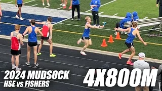 2024 Mudsock - HSE vs Fishers Boys 4x800M - HSE