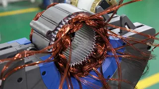 Electric Cars Motors Production - Electric ENGINE - EV Motor Factory PRODUCTION Assembly Line