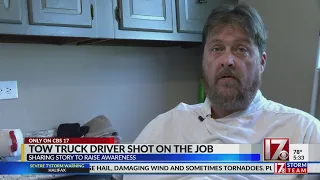 'I've had a lot of close calls': Durham tow truck driver recovering after being shot