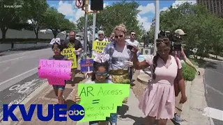 Teachers, parents demand gun reform at march outside Sen. Ted Cruz's office | KVUE