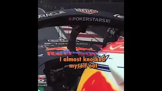 Max Verstappen almost knocks himself out