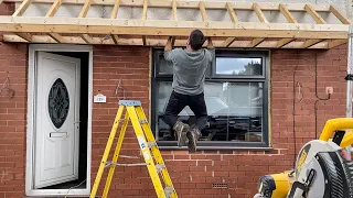 Pitched Canopy Roof Structure With KC and Lee