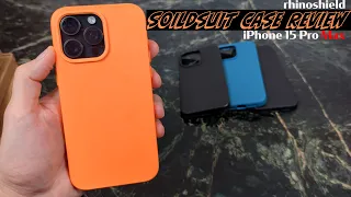 iPhone 15 Pro Max rhinoshield SolidSuit case Review