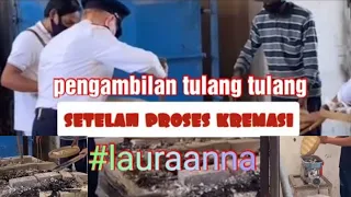 ternyata tulang hasil kremasi di g*ling❓😱begini prosesnya❗#lauraana