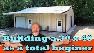 Can you DIY a 30 x 40 tube steel building? I gave it a try as a complete novice.