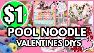 *NEW* POOL NOODLE VALENTINES DAY Dollar Tree HACKS┃Grab $1 POOL NOODLES for these GENIUS ideas 2023