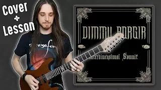 Dimmu Borgir - Interdimensional Summit Solo Cover + Lesson (Garrett Peters)