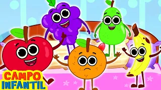 Cinco Frutitas Saltando En La Cama - Canciones Infantiles | Fruit Song - Campo Infantil
