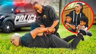 THE STRANGER GOT ARRESTED BY THE POLICE, MOM CALLED 911 & SAVED DJ & KYRIE | The Prince Family Ep.8