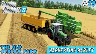 Removing stones, harvesting barley, stacking bales | The Old Stream Farm | FS 22 | Timelapse #29