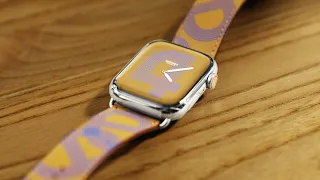 Месяц с Apple Watch Series 7 + коллекция ремешков + Hermes
