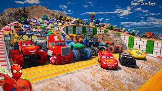 Cars McQueen Monster Truck 8x8 Jackson Storm Ryan Laney Miss Fritter APB Police Charlie Checker Toys