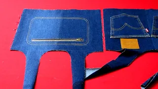 DIY"안입는 청바지"를 활용한 멋진 아이디어!/A great idea using an "old jeans"/cute drawstring tote bag