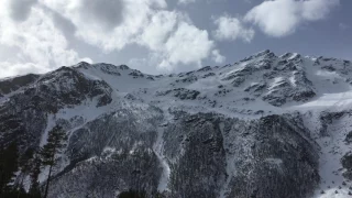 Лавина на Чегете 3.03.2017